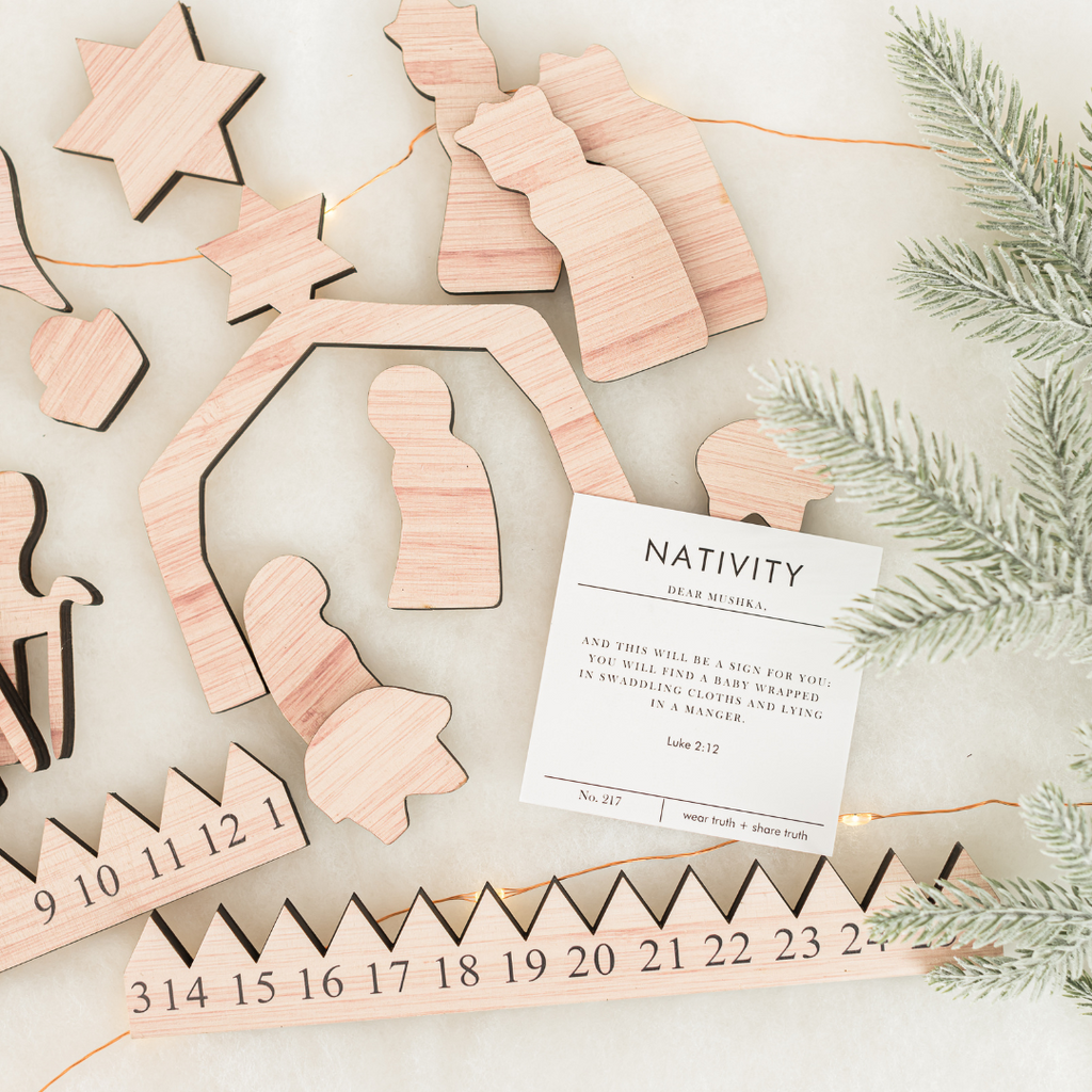 DESTASH | SCRATCH AND DENT | ADVENT NATIVITY SET · LUKE 2:12