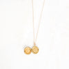 Small gold locket necklace