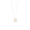 Trio gold ring necklace