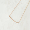 Thank You Morse code necklace in gold