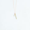 Stability gold bar necklace