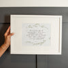 Doxology art print in frame