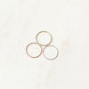 Gold silver rose gold thin band Priority rings