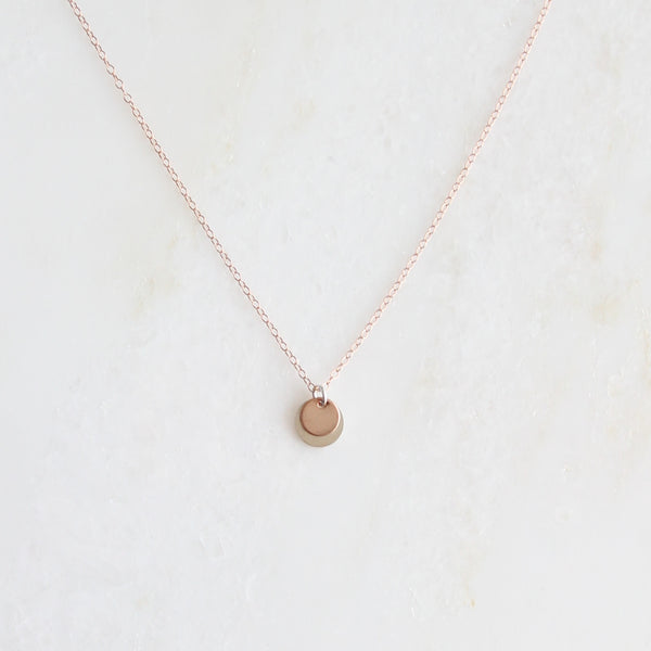 Silver and rose gold mixed metal Good Thing necklace