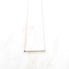 Silver Path bar necklace