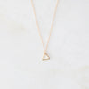 Verb gold triangle necklace