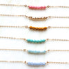 Gold Harvest bead necklaces in various colors